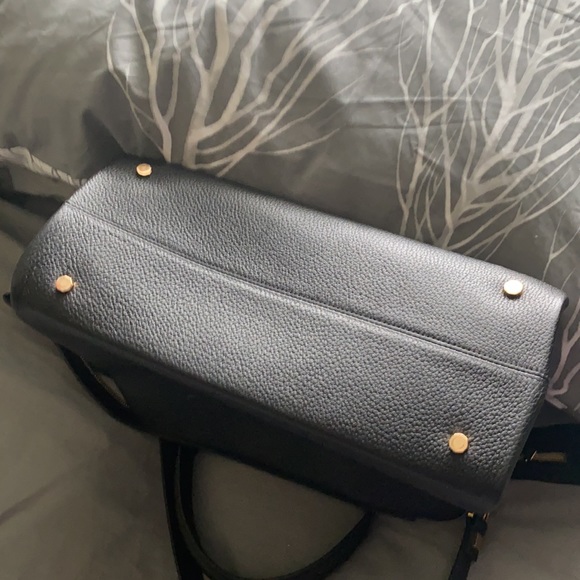 Luana black pebbled leather Italian purse - Picture 6 of 7